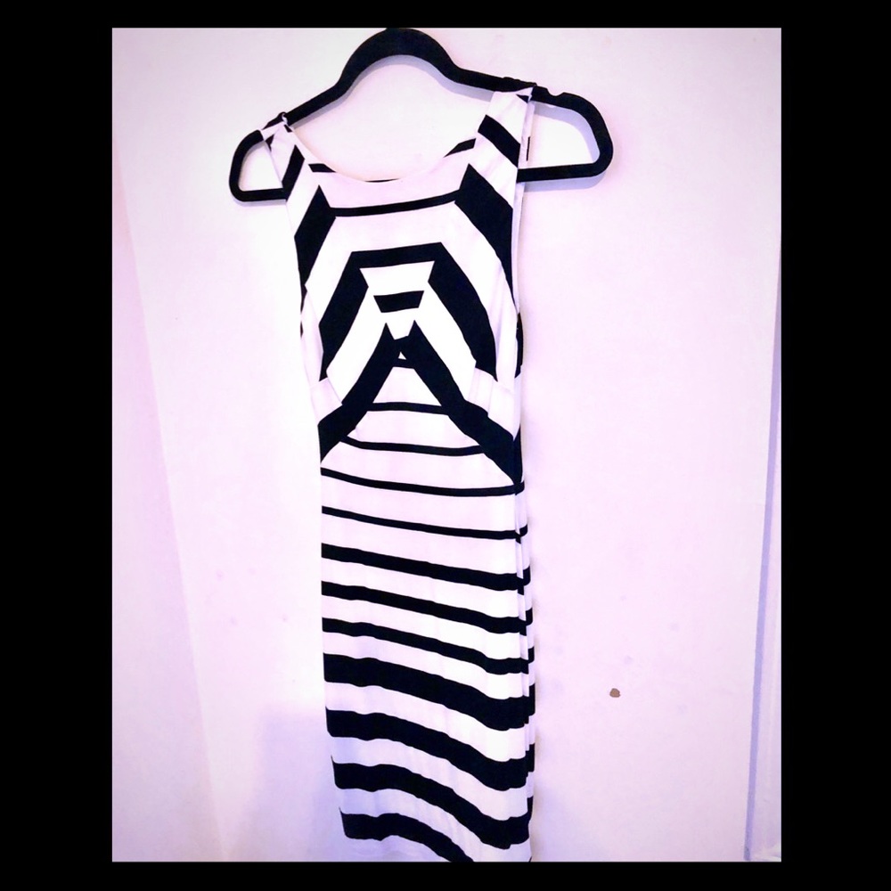 Bebe Black and white dress